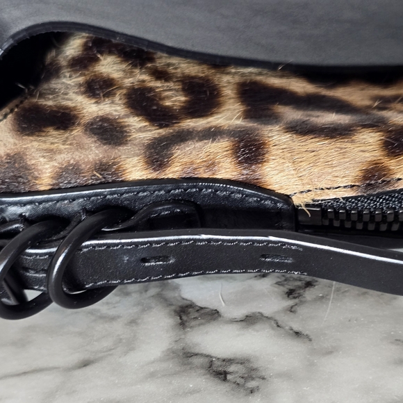 Rag & Bone Black and Leopard Crossbody Bag - Picture 5 of 14